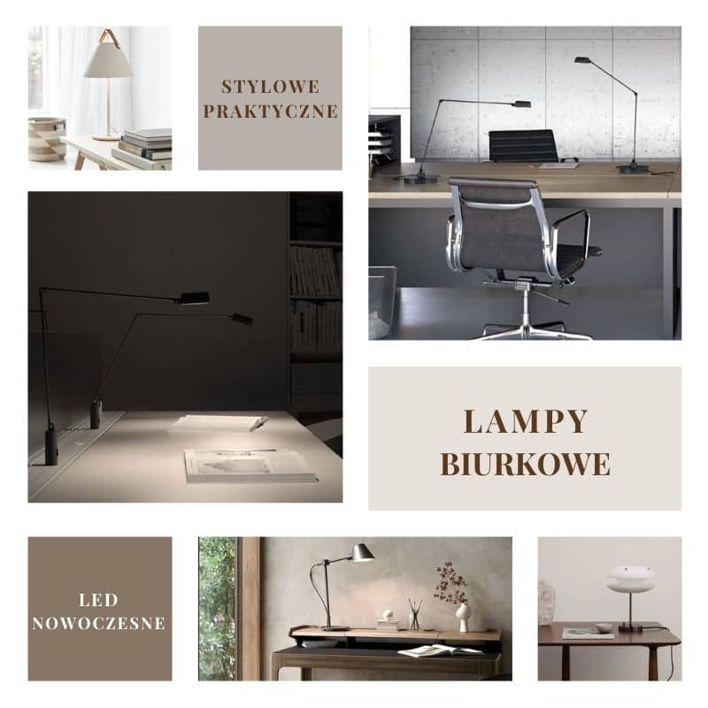 Nowoczesne lampki na biurko do domu i biura Natural Home Decor
