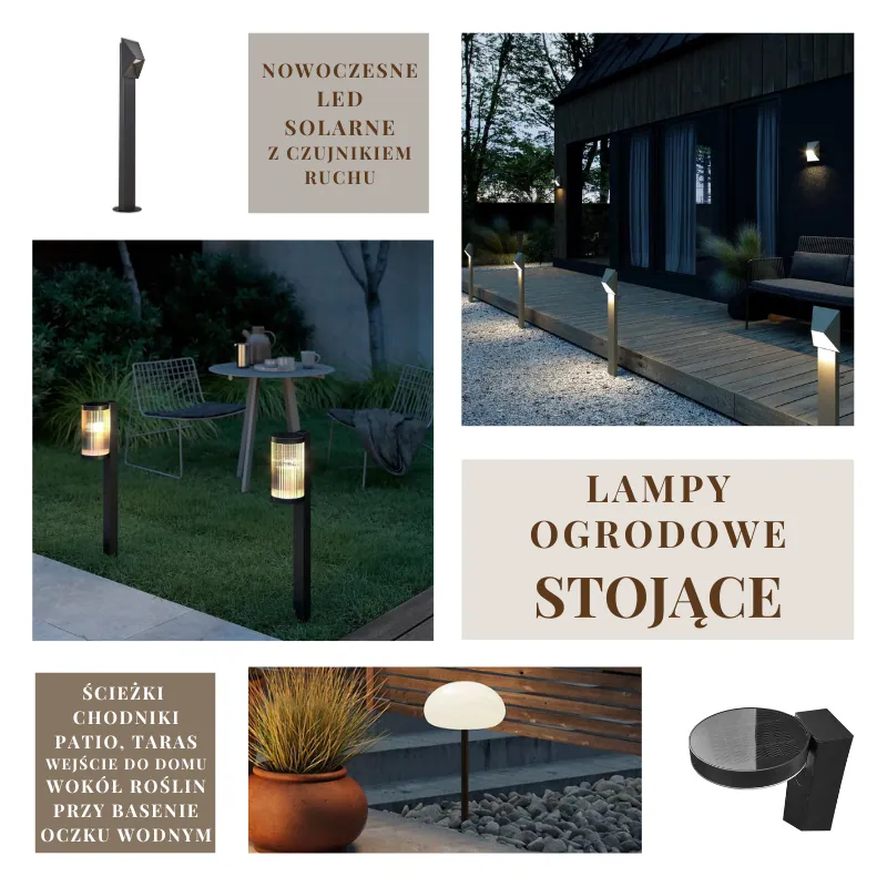 Lampy ogrodowe stojące, nowoczesne lampy ogrodowe, sklep Naturalhomedecor