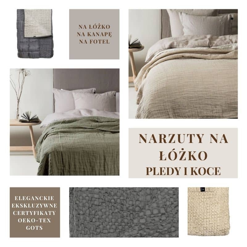 Narzuty na lozko koce i pledy Natural Home Decor