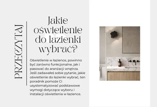 Jakie oświetlenie do łazienki wybrać?