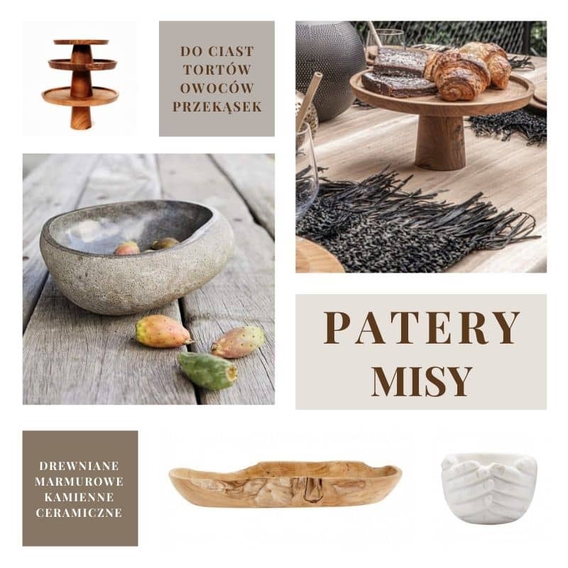 Patery na ciasto, misy na owoce