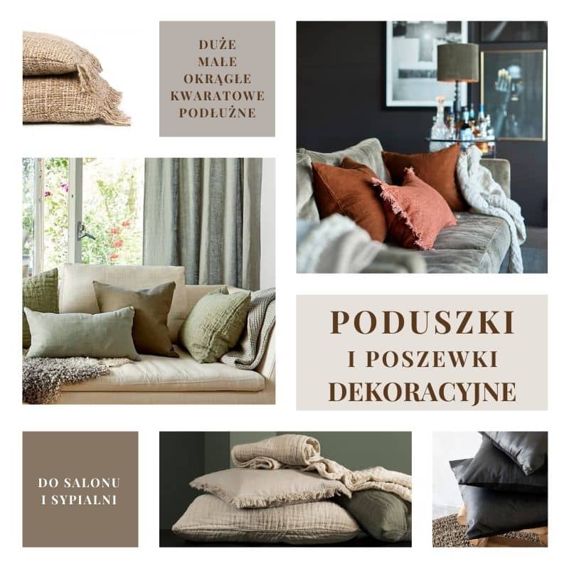 Poduszki dekoracyjne, poduszki do salonu, poduszki do sypialni Natural Home Decor