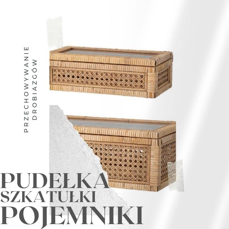 Pudełka do przechowywania szkatułki na biżuterię Natural Home Decor