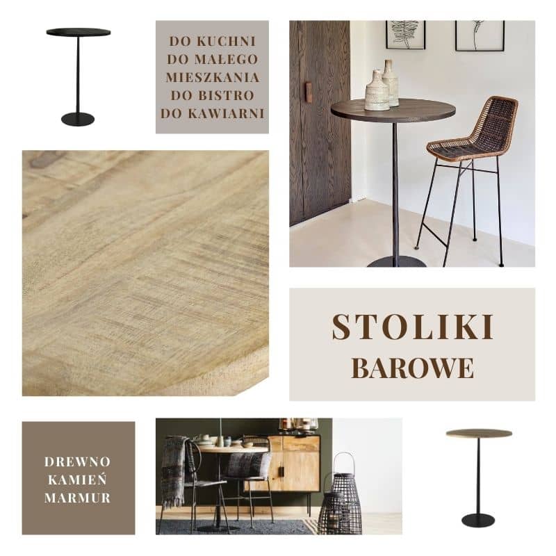 Stoliki barowe do kuchni Natural Home Decor