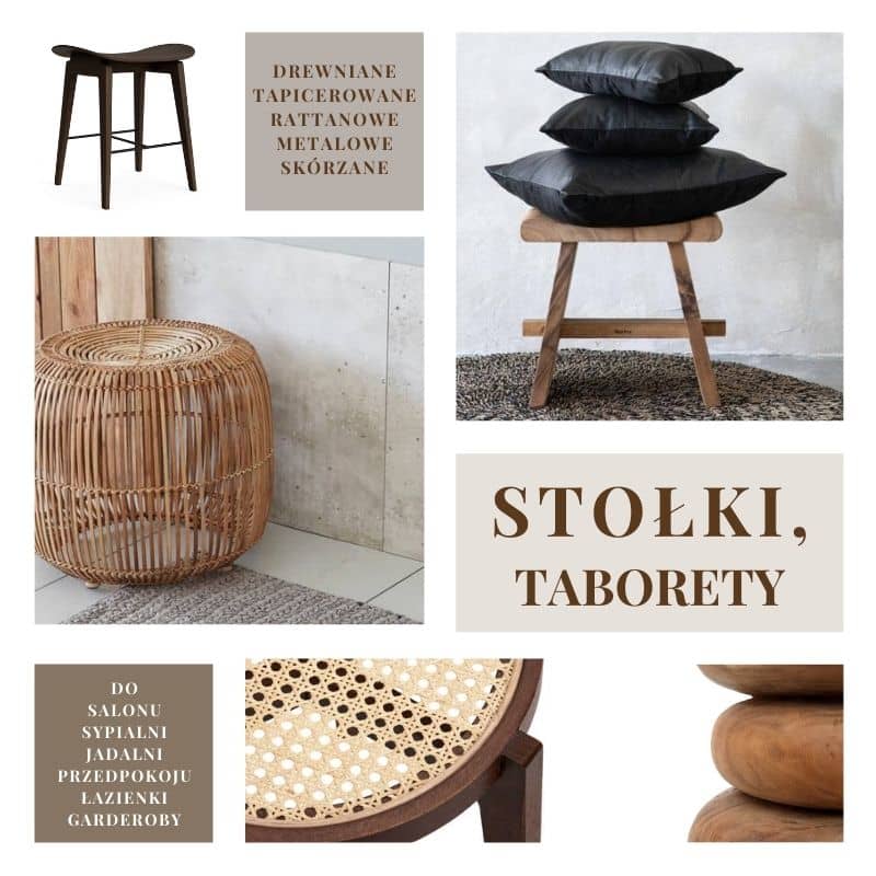 Stołki taborety Natural Home Decor