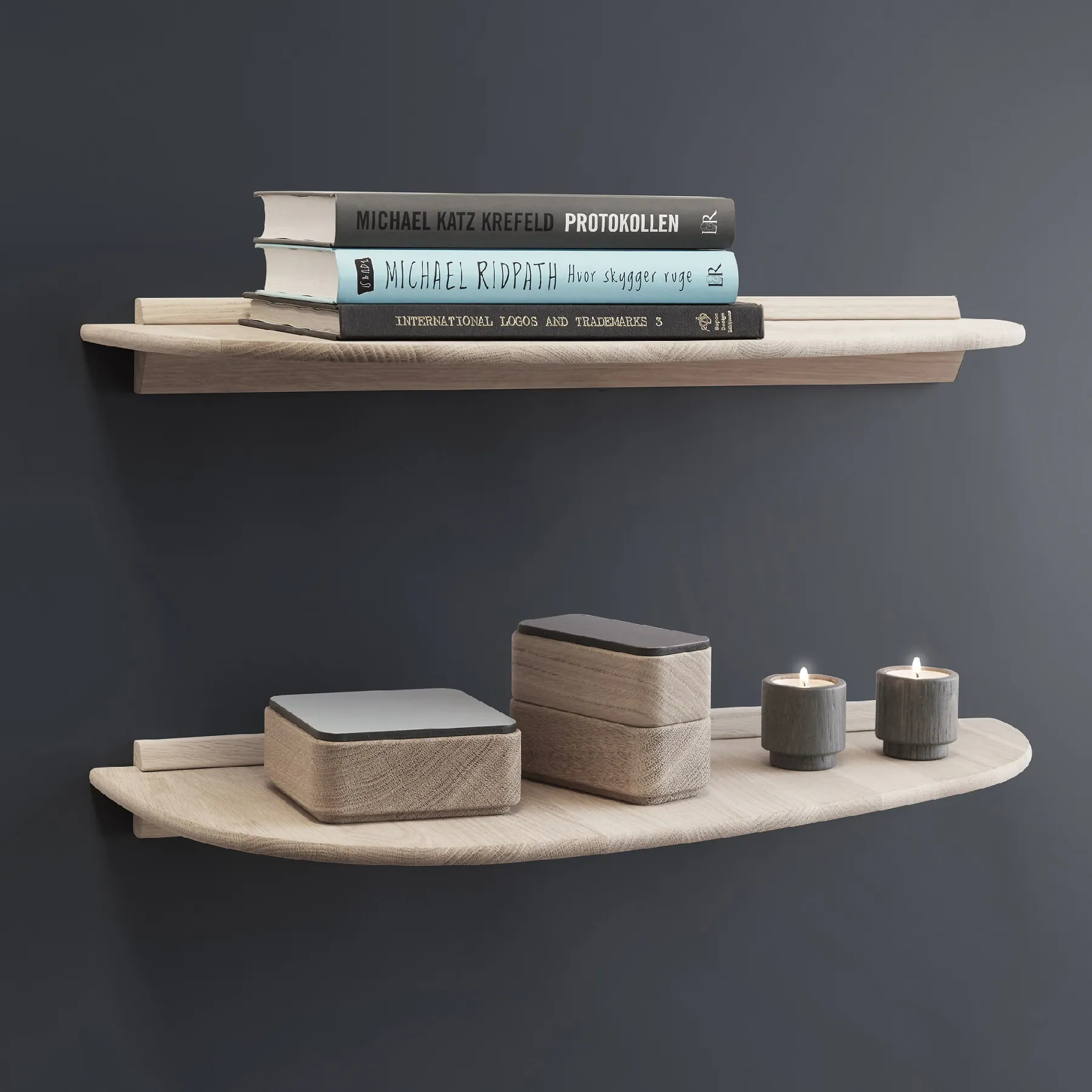Półka wisząca drewniana dębowa Natural Home Decor Andersen Furniture