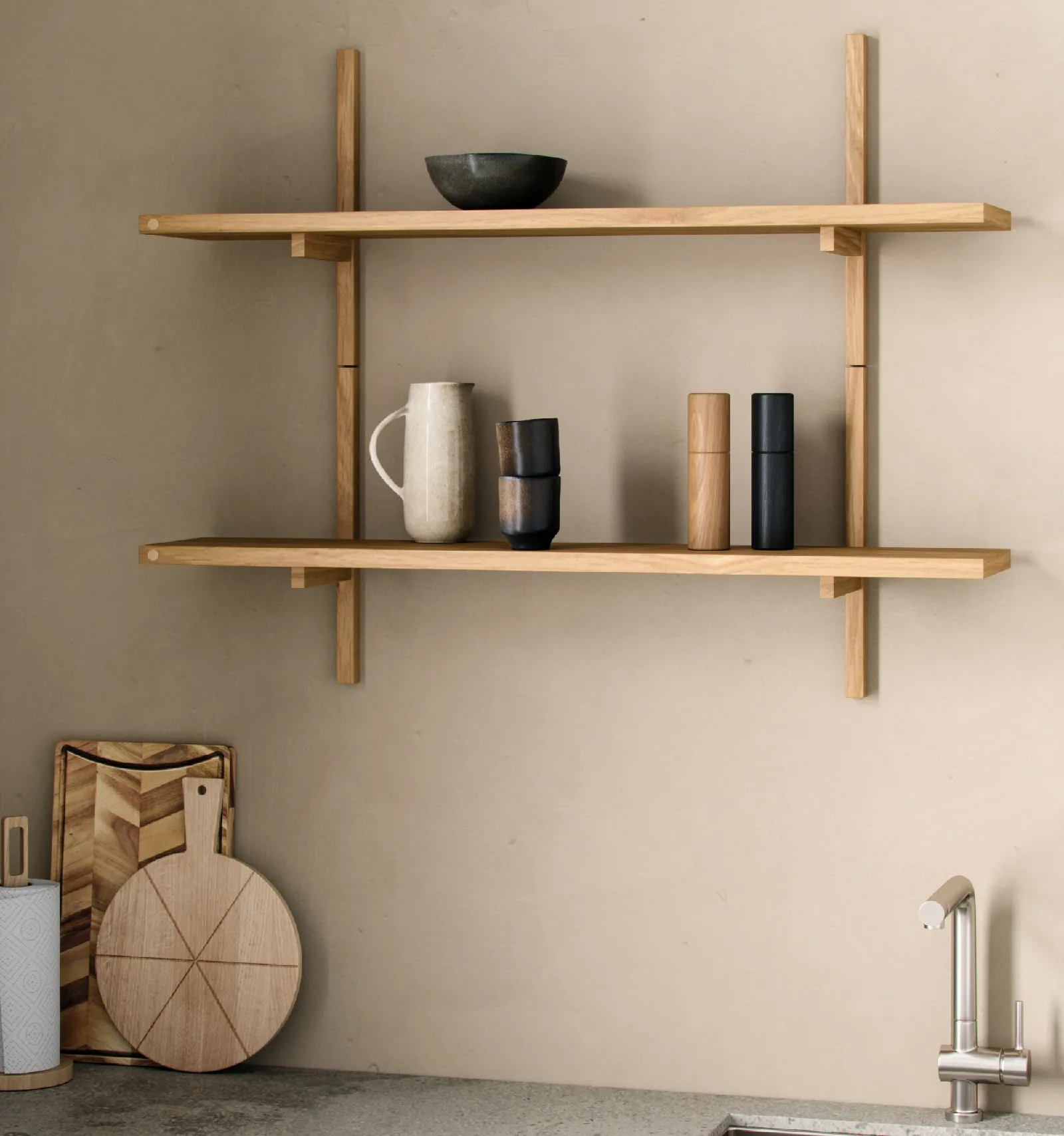 Półka na ścianę drewniana Natural Home Decor Andersen Furniture