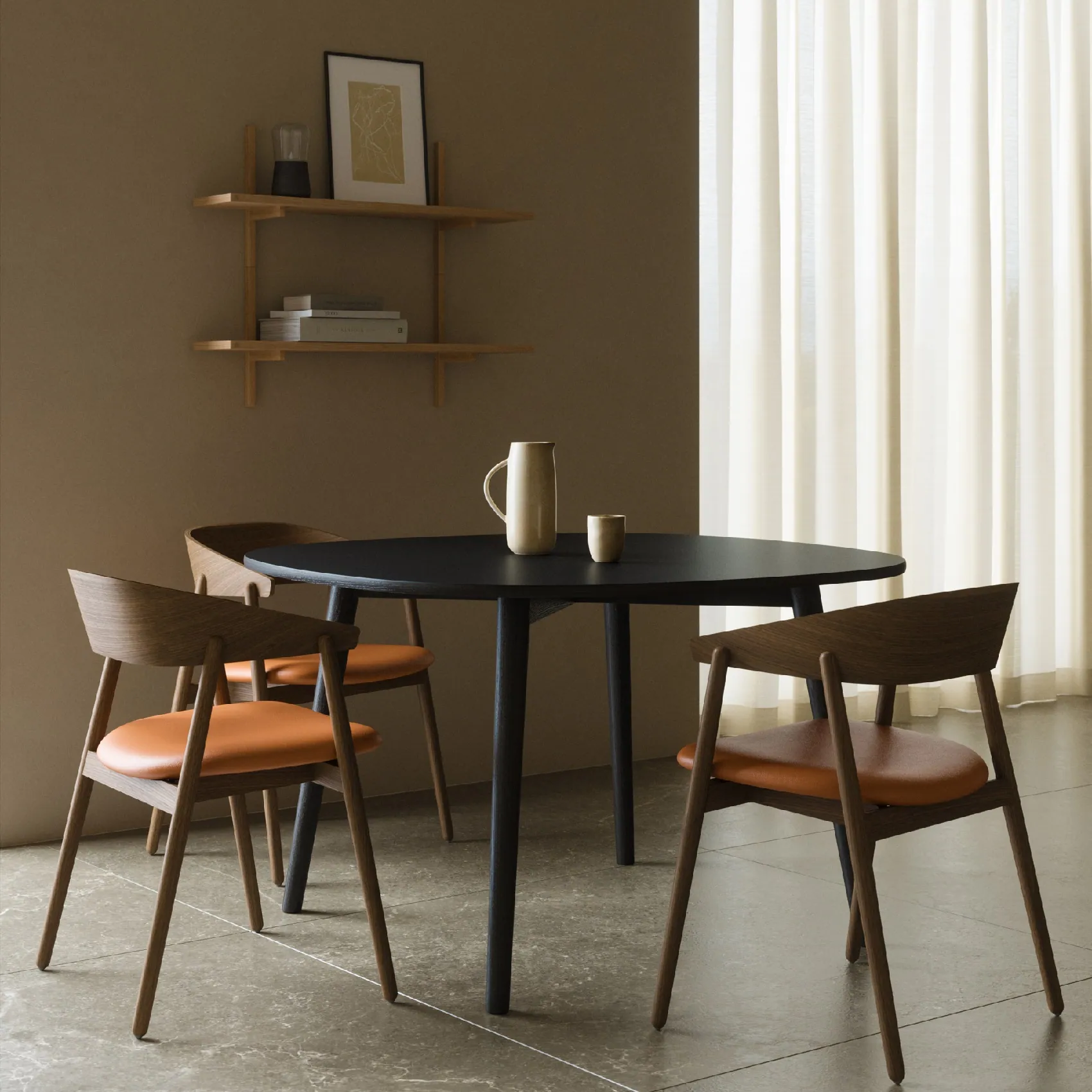 Krzesło drewniane tapicerowane AC2 Andersen Furniture Natural Home Decor