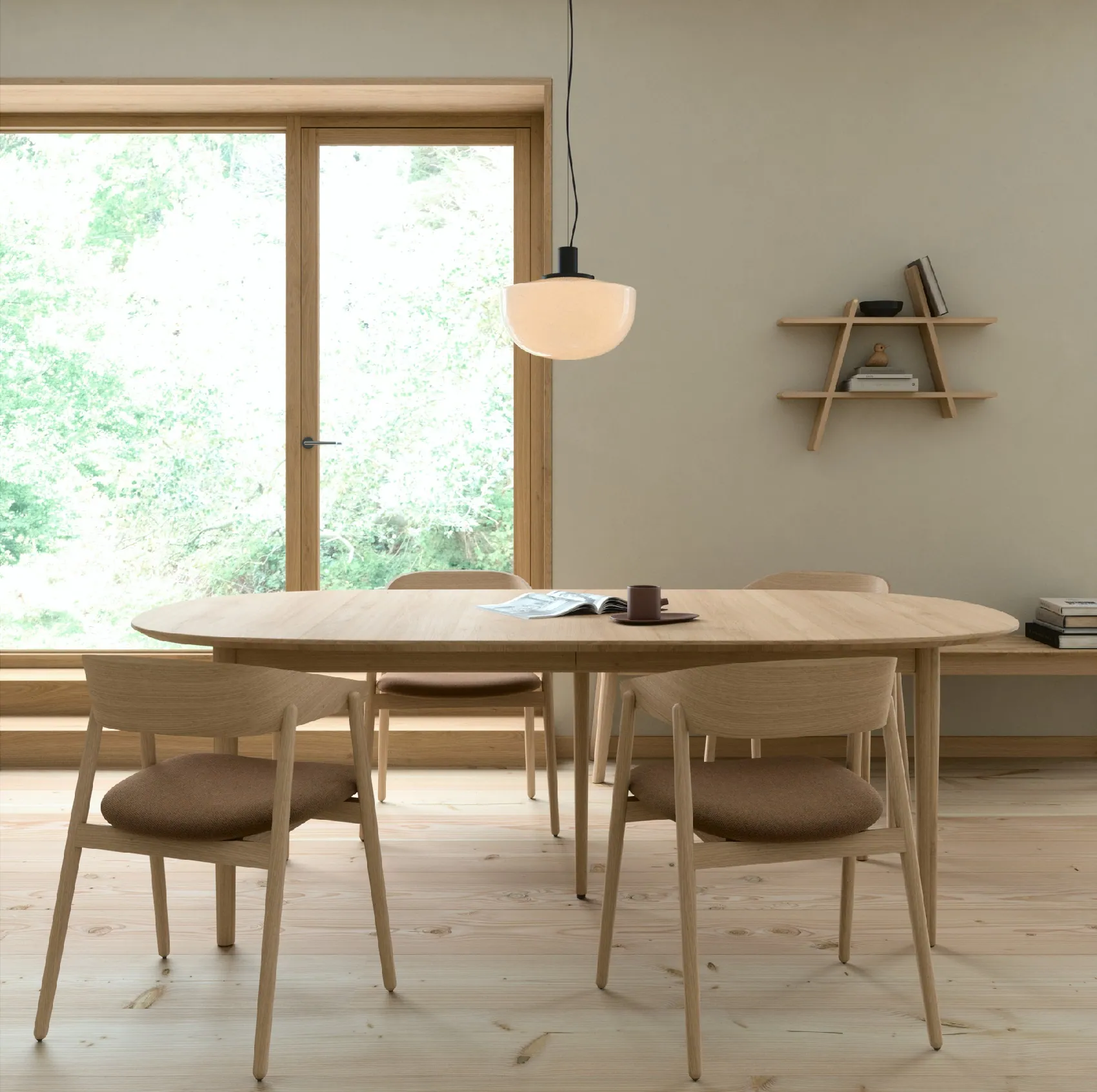 krzesło drewniane skórzane Andersen Furniture Natural Home Decor
