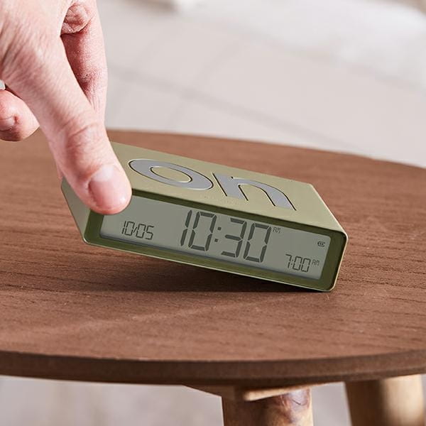 Lexon Flip Classic budzik dwustronny, sklep natural home decor