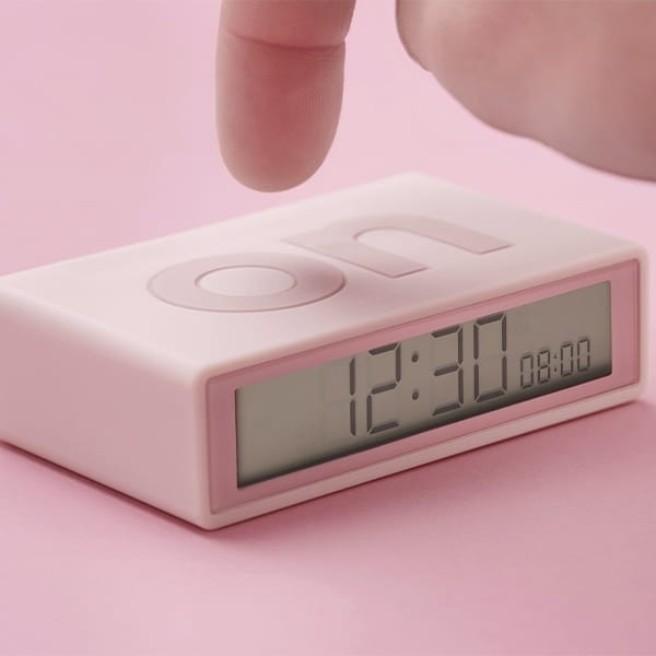 Lexon Flip+ budzik elektroniczny na baterie, naturalhomedecor
