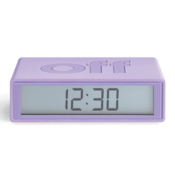 Lexon Flip+ budzik elektroniczny na baterie, naturalhomedecor