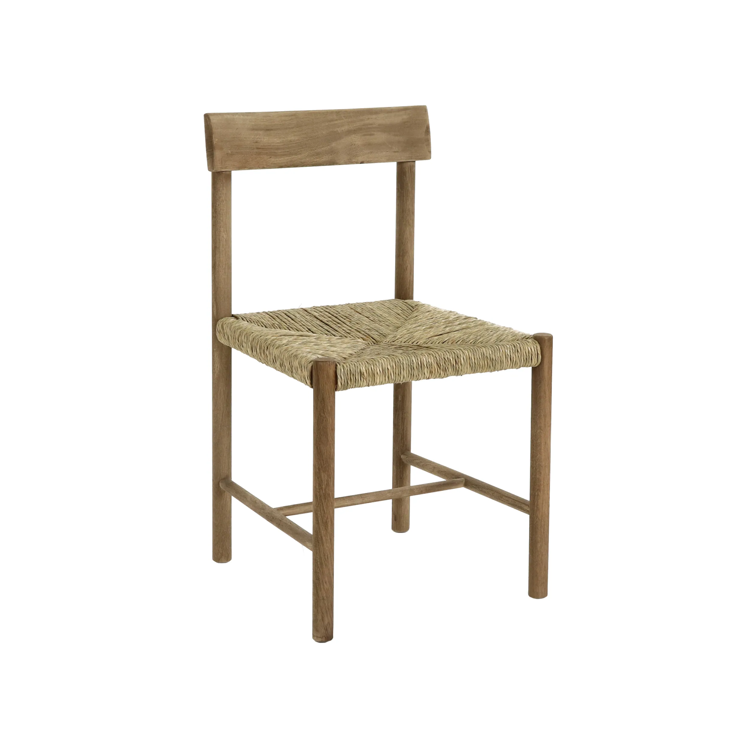 dębowe krzesło z rattanowym siedziskiem, Mesimeri Pomax, Natural Home Decor