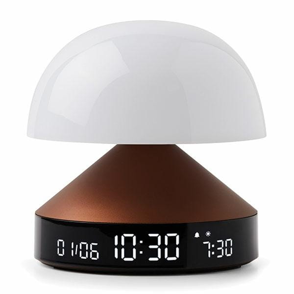 lampa z budzikiem Lexon, naturalhomedecor