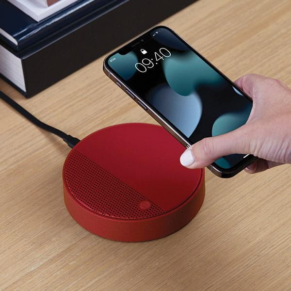 ładowarka indukcyjna z głośnikiem bluetooth Lexon, sklep natural home decor