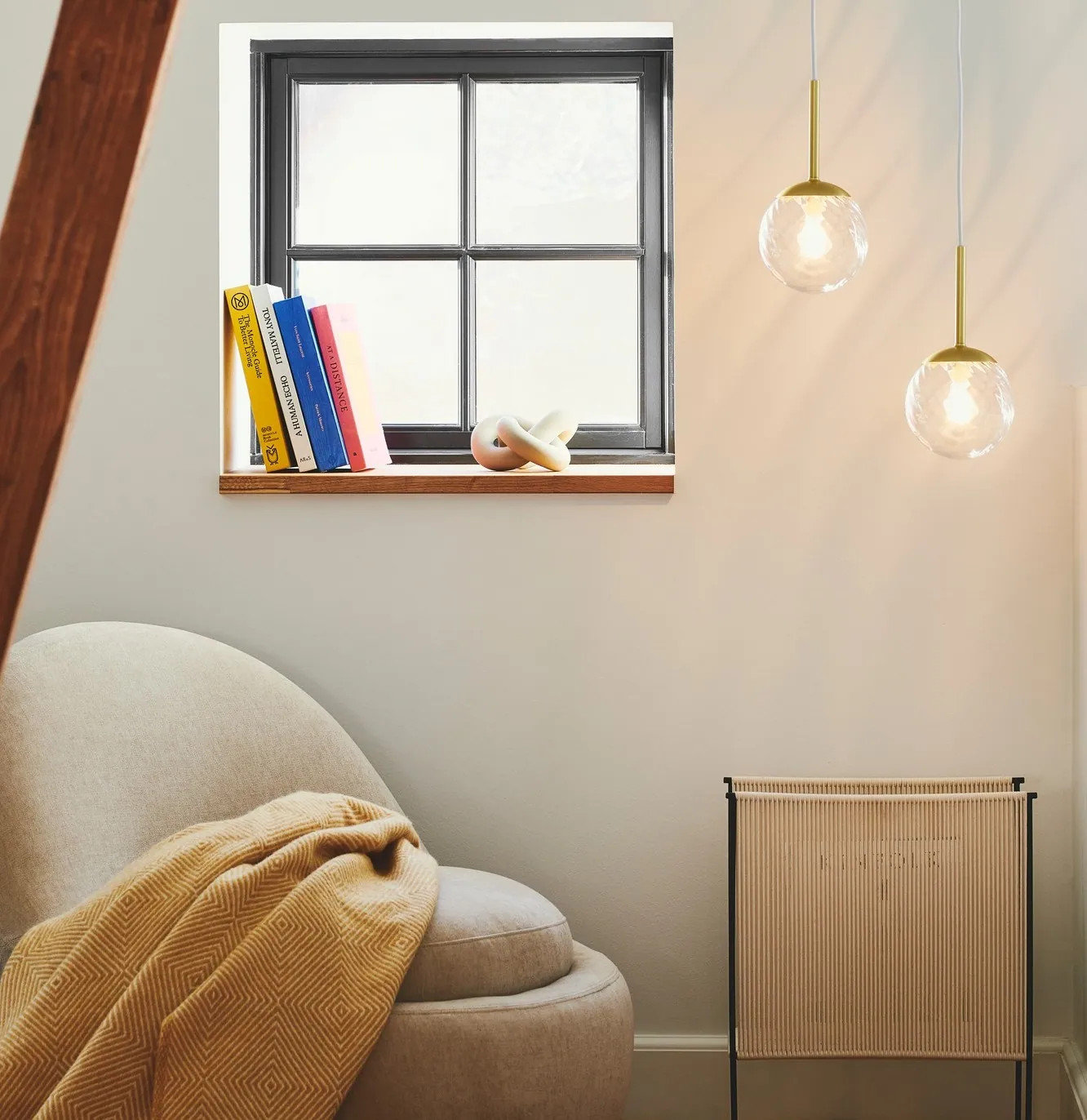 lampa szklana kula wisząca, Nordlux, Natural Home Decor