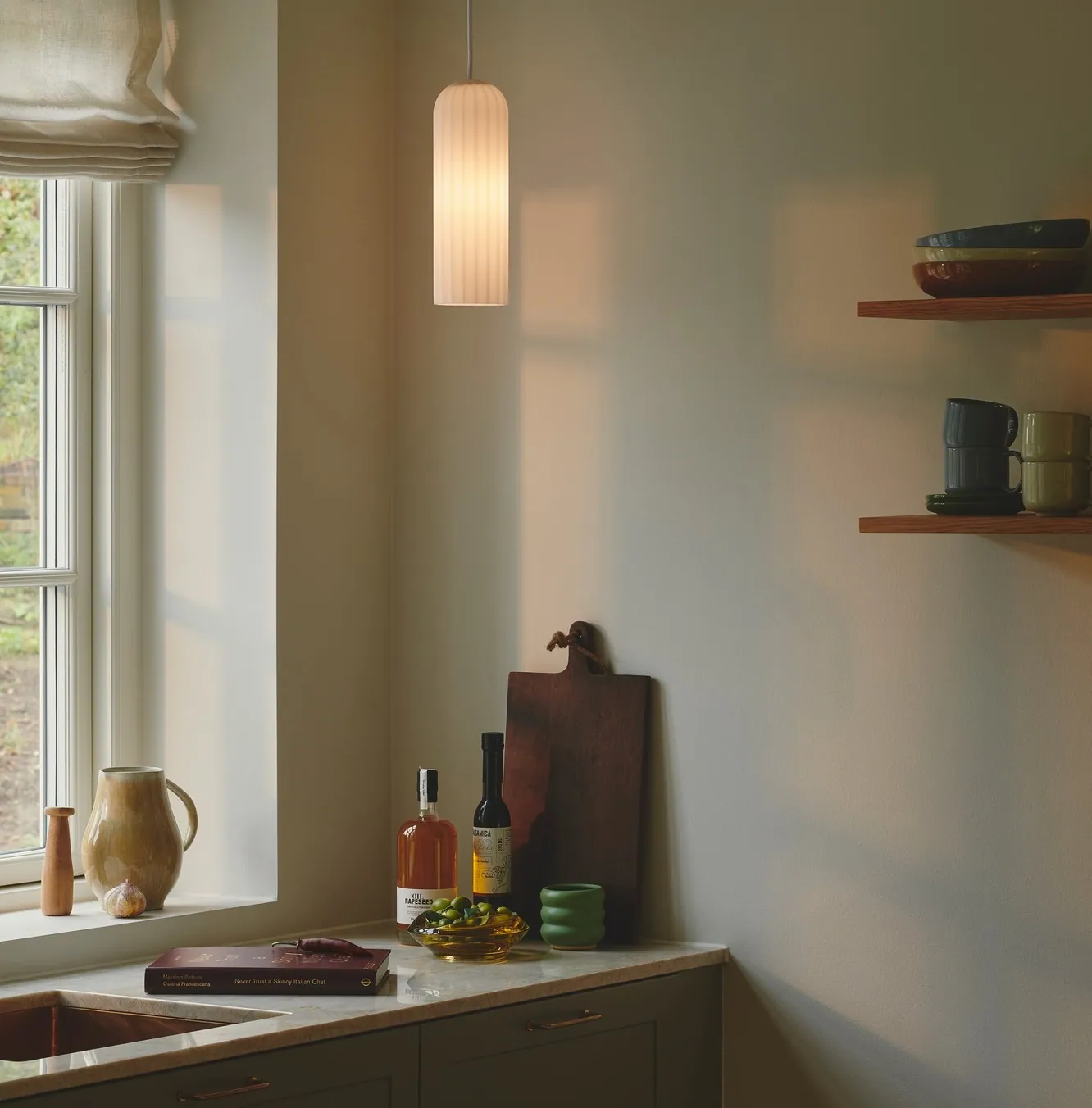 elegancka lampa sufitowa szklana Nordlux Natural Home Decor