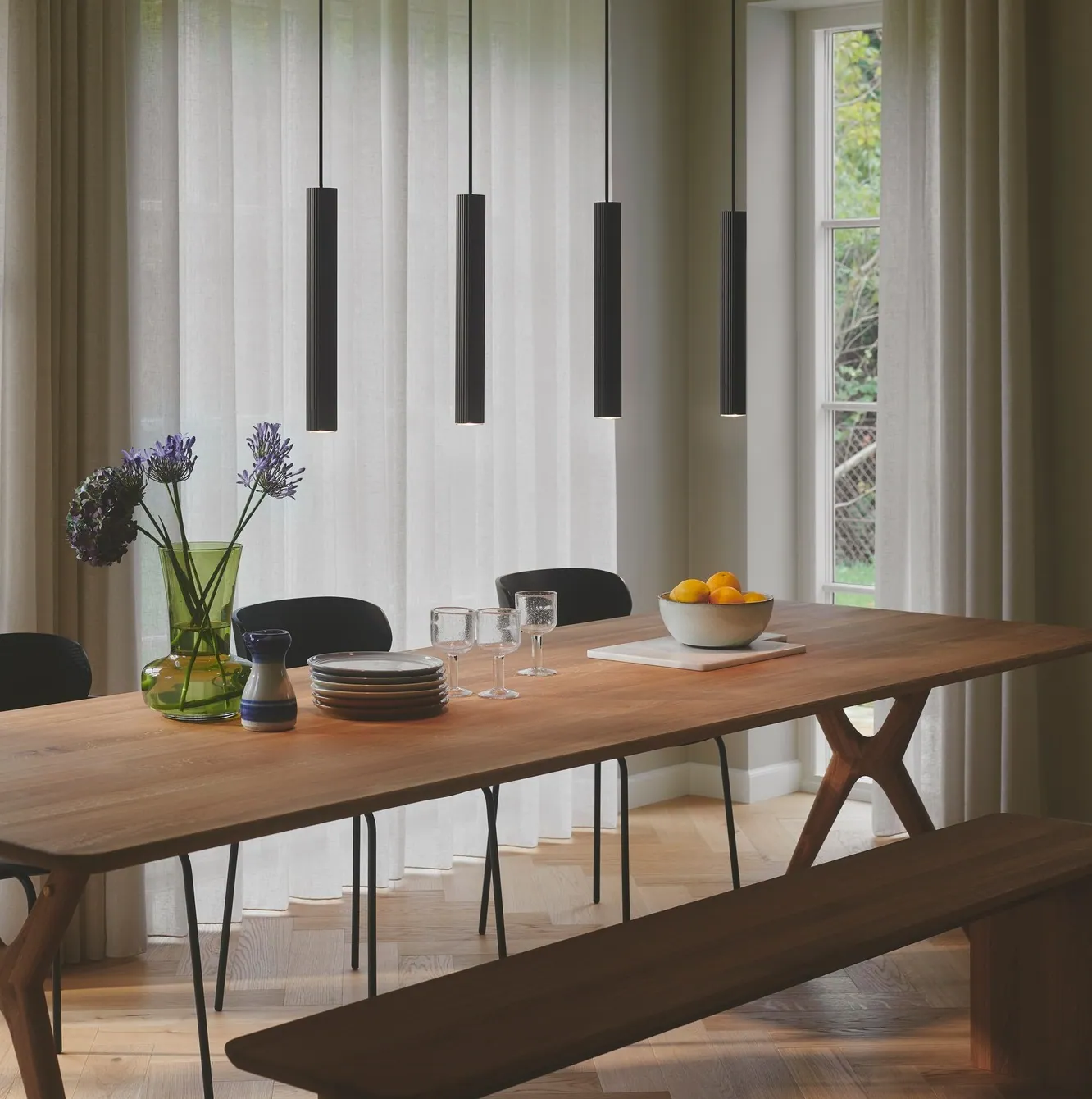 lampa podłużna wisząca tuby, Nordlux Natural Home Decor