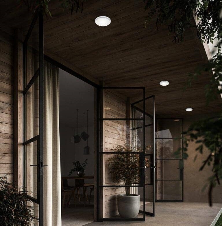 Okrągła lampa elewacyjna, Nordlux Natural Home Decor