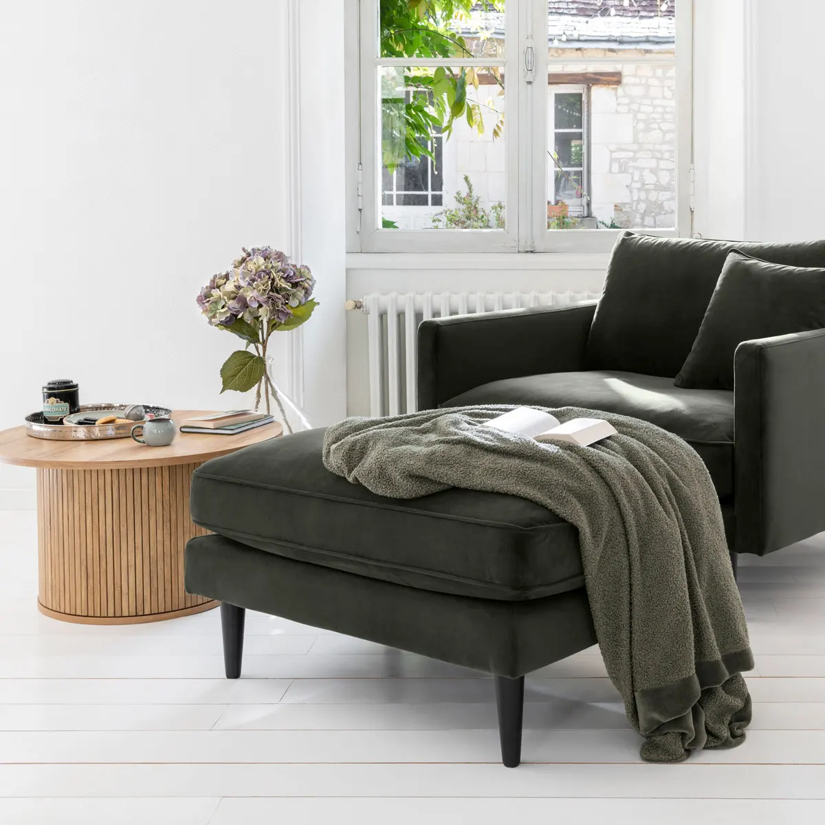 stolik z lamelami, Natural Home Decor