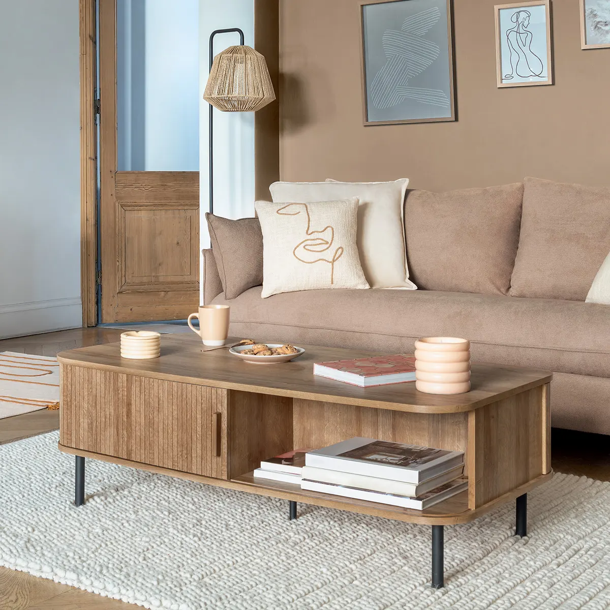 ława z lamelami, Natural Home Decor