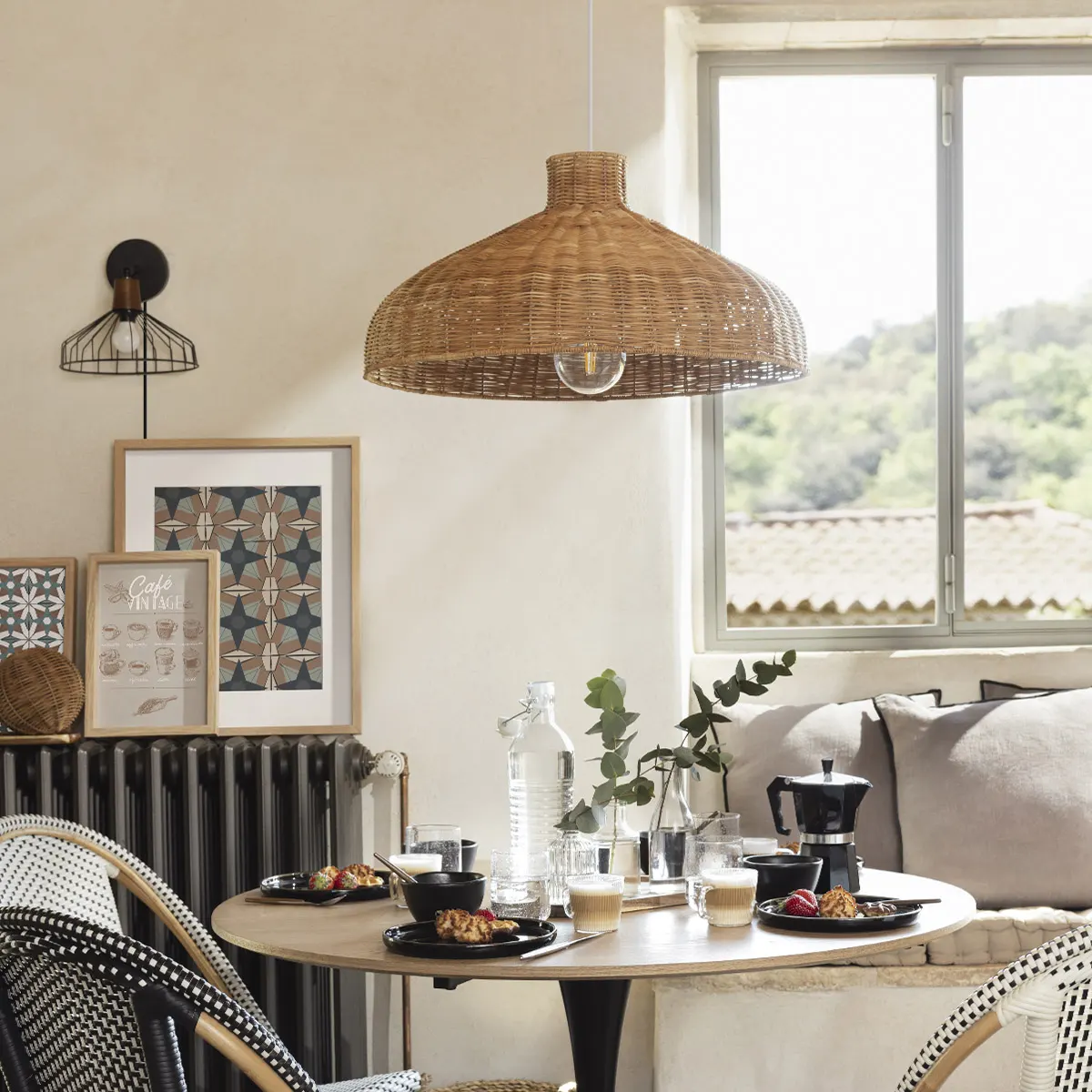 lampa rattanowa wisząca, Natural Home Decor