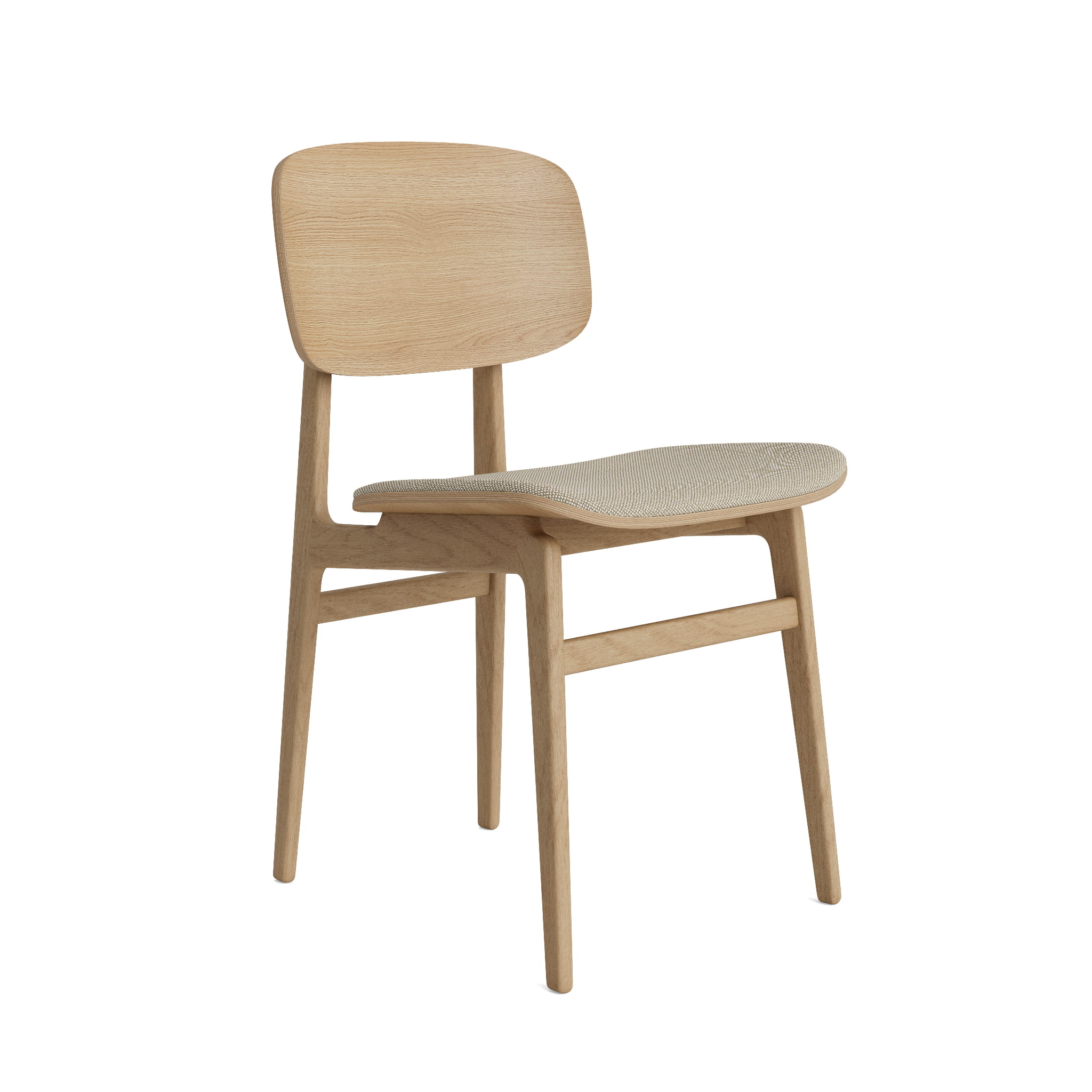 Krzesło drewniane tapicerowane skórzane NY11 Norr11 Natural Home Decor