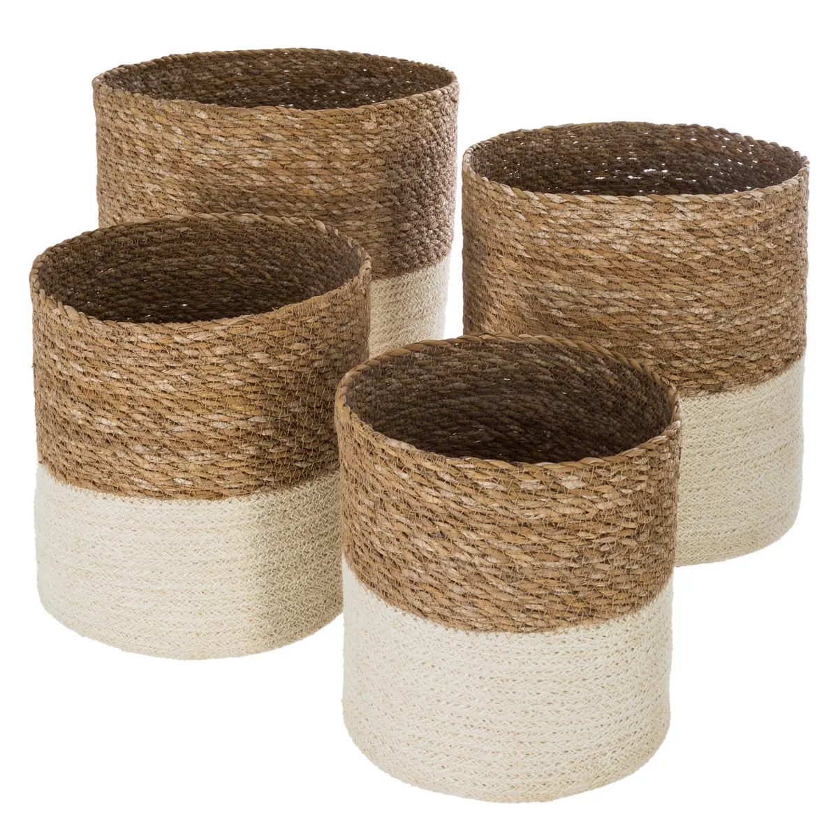 koszyki z trawy morskiej, Natural Home Decor