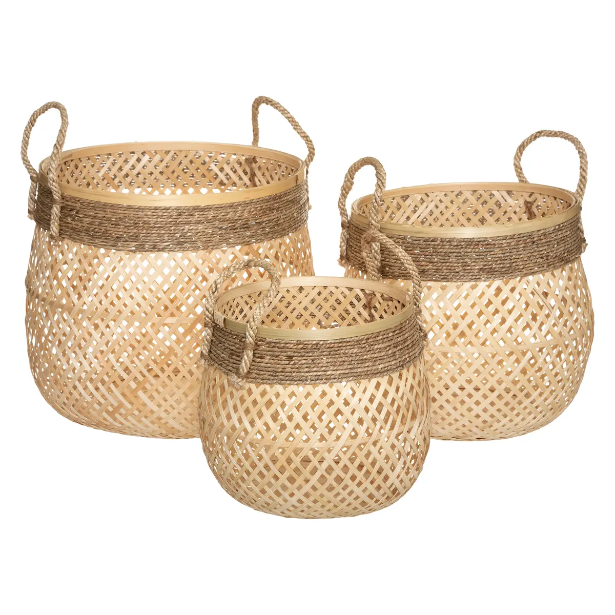 kosze bambusowe Atmosphera, Natural Home Decor