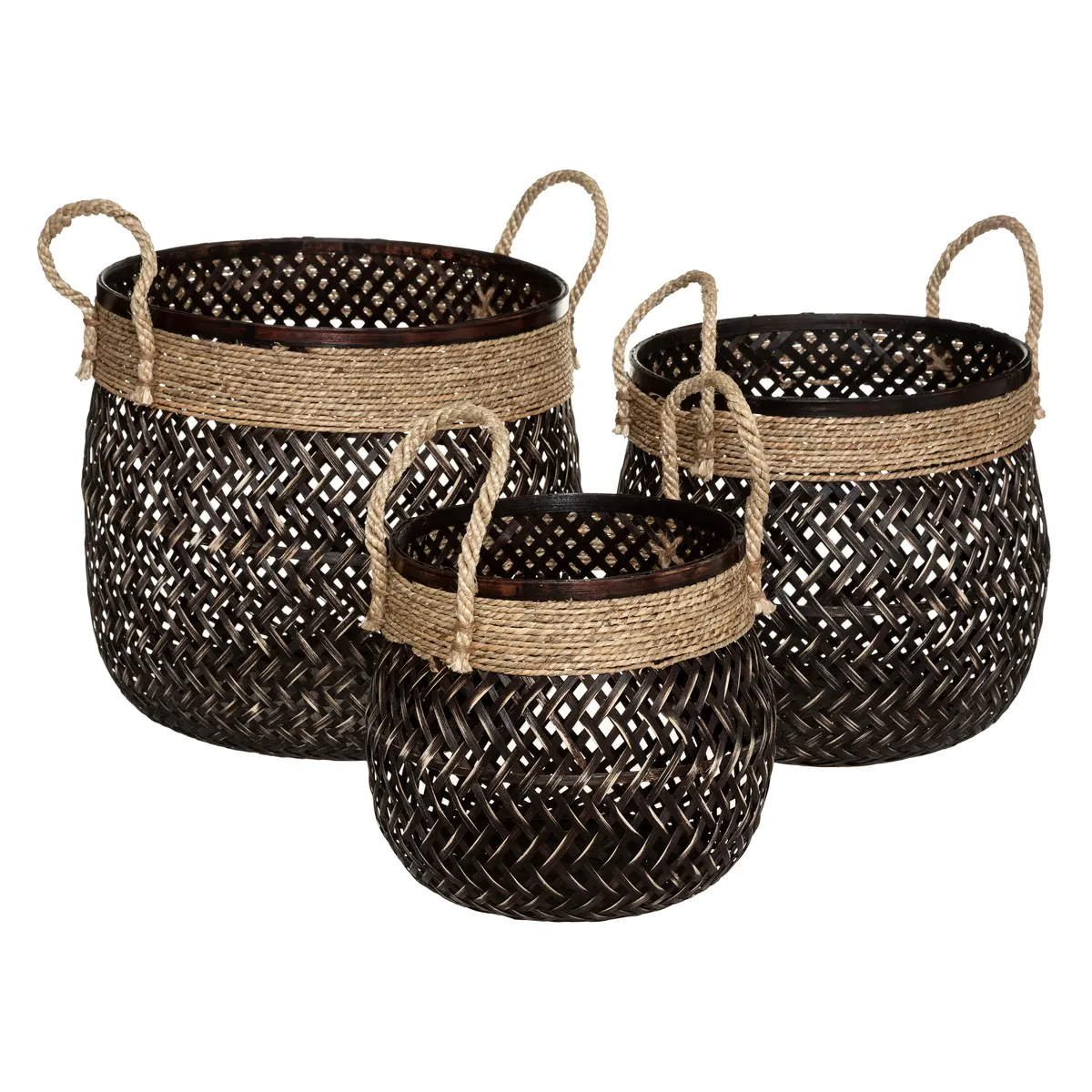 kosze bambusowe Atmosphera, Natural Home Decor