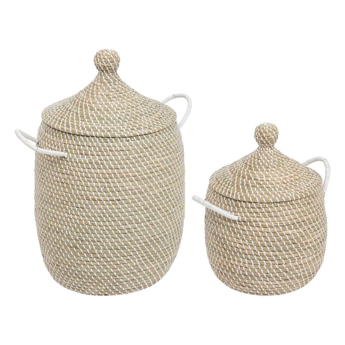 Kosze z pokrywami, Natural Home Decor