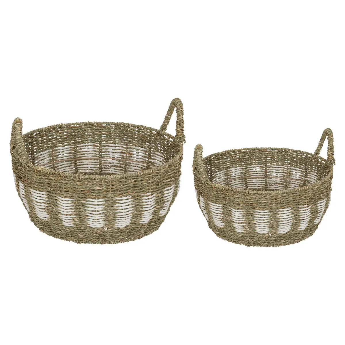 Kosz z trawy morskiej do przechowywania, Natural Home Decor