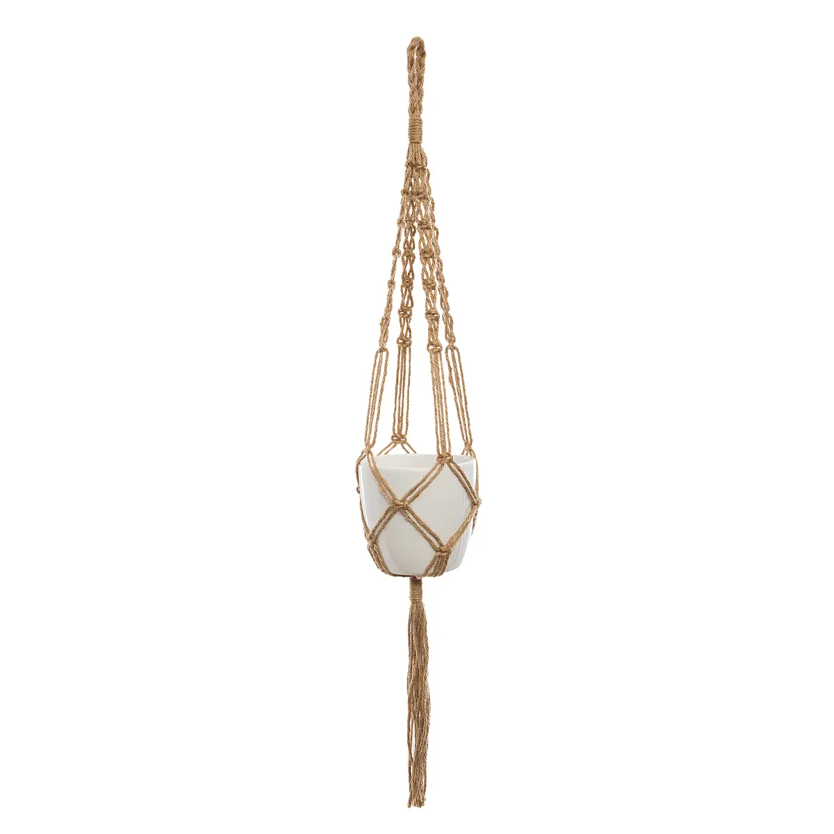 kwietnik wiszący makrama, Natural Home Decor