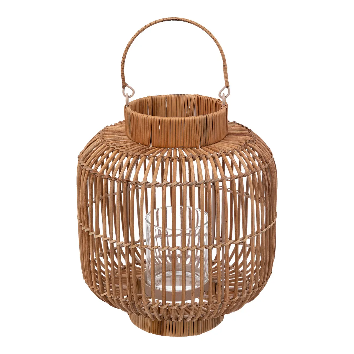 Lampion na balkon, lampion na taras rattanowy Malua Bloomingville Natural Home Decor