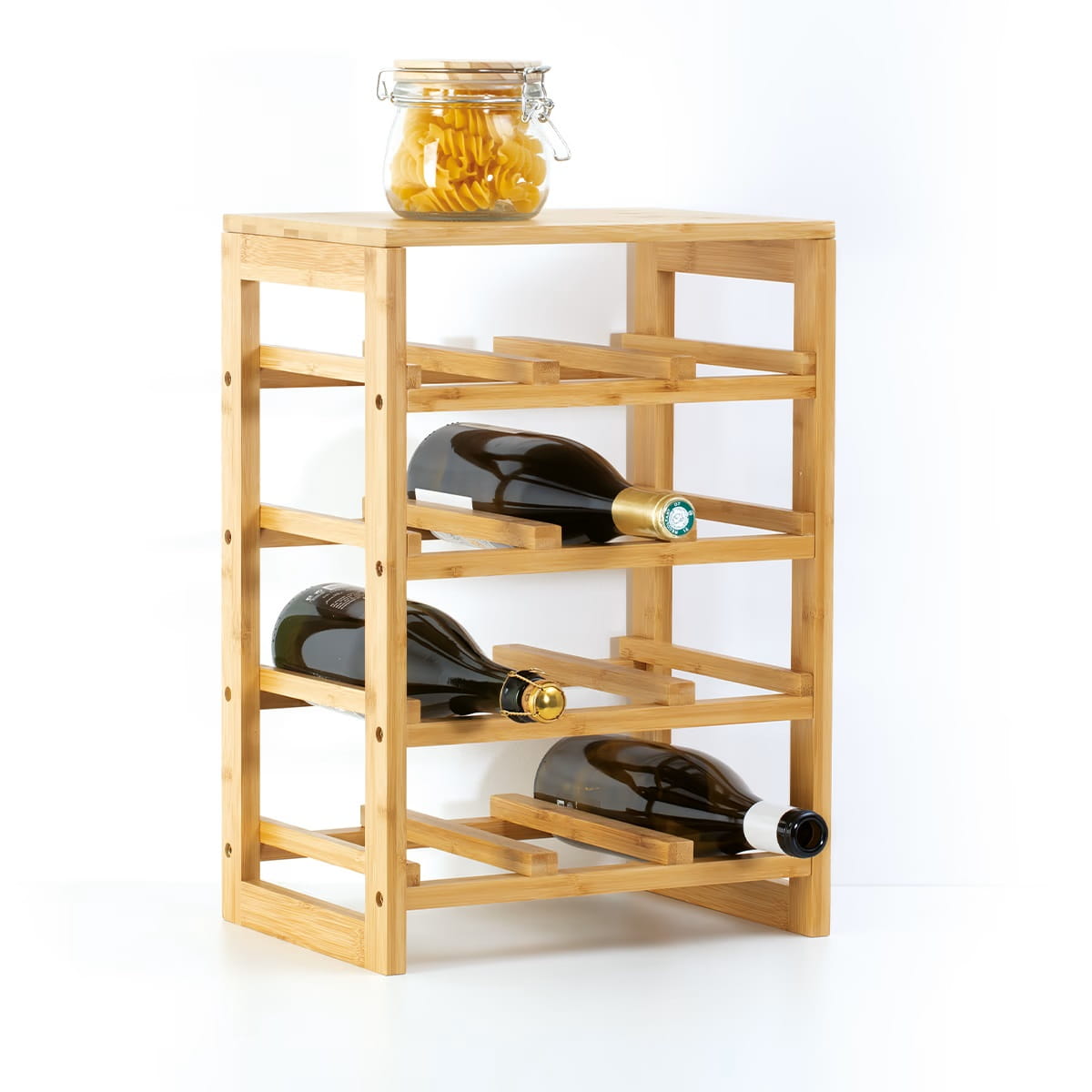 stojak na wino bambusowy, sklep internetowy Natural Home Decor