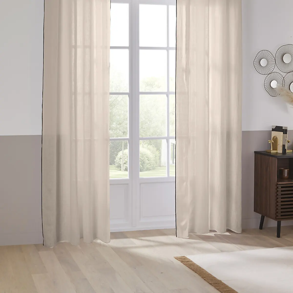 Atmosphera zasłona na przelotkach, natural home decor