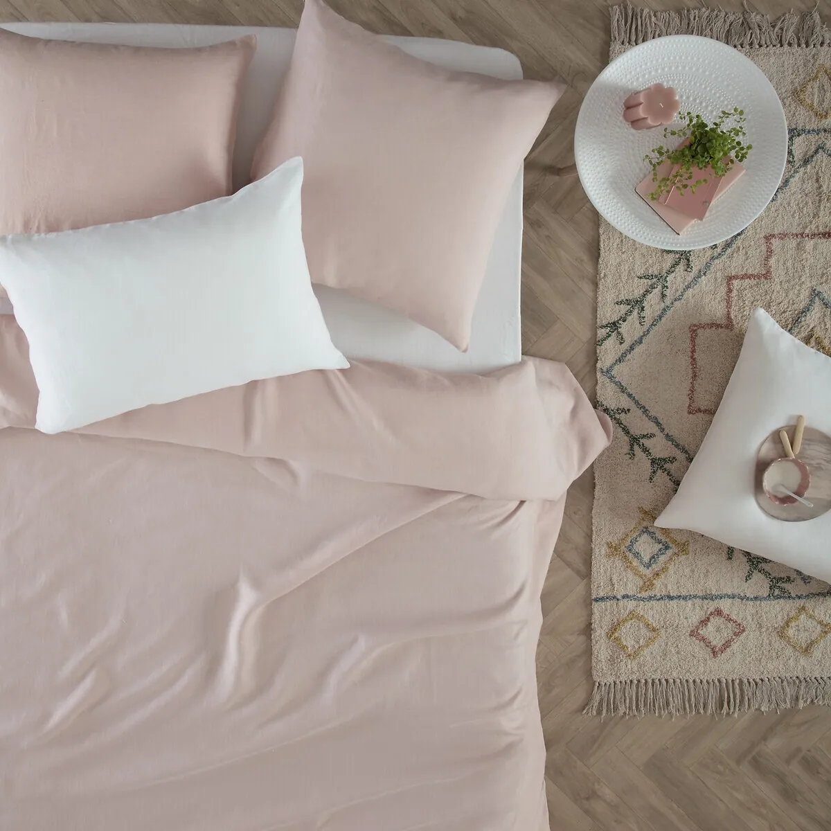 Pościel z lnu, natural home decor