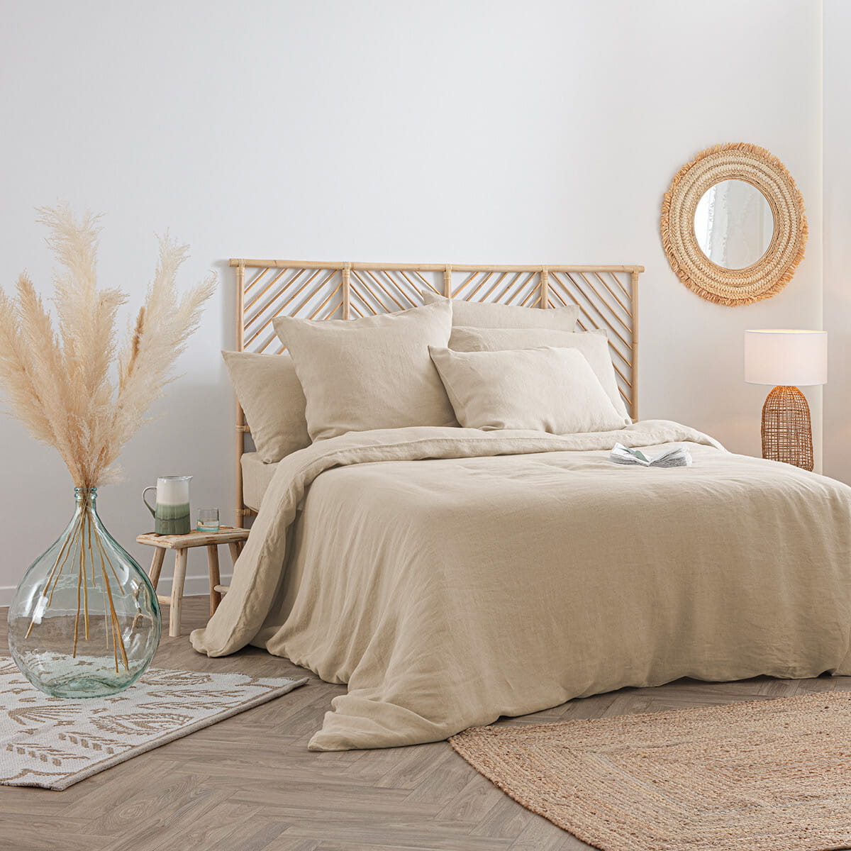 Pościel lniana, natural home decor