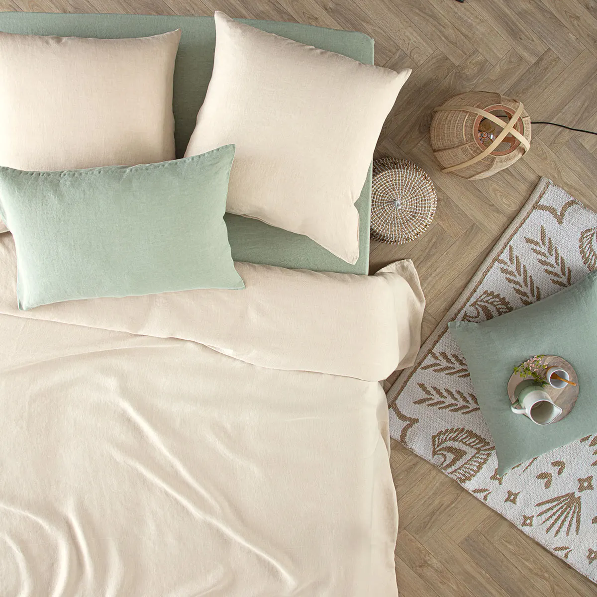 Pościel lniana, natural home decor