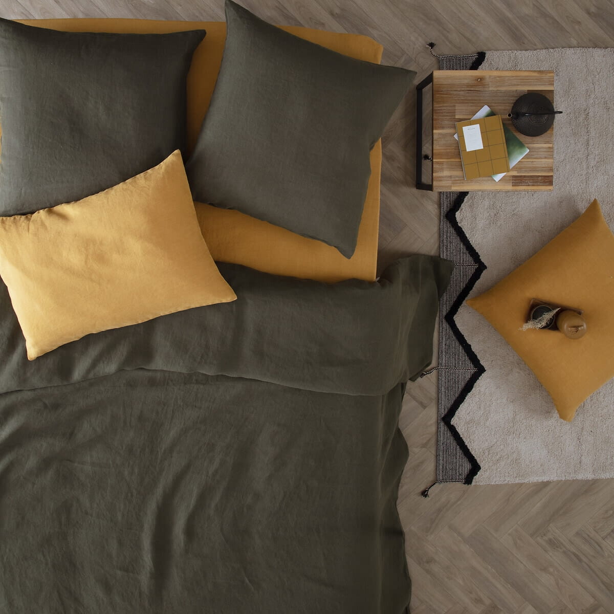 Atmosphera Linah pościel lniana, natural home decor