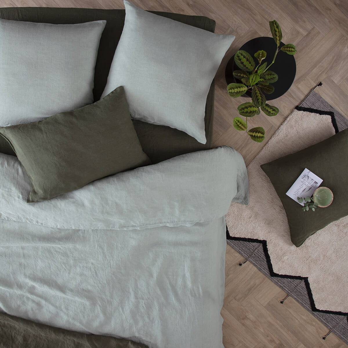 Atmosphera Linah pościel lniana, natural home decor