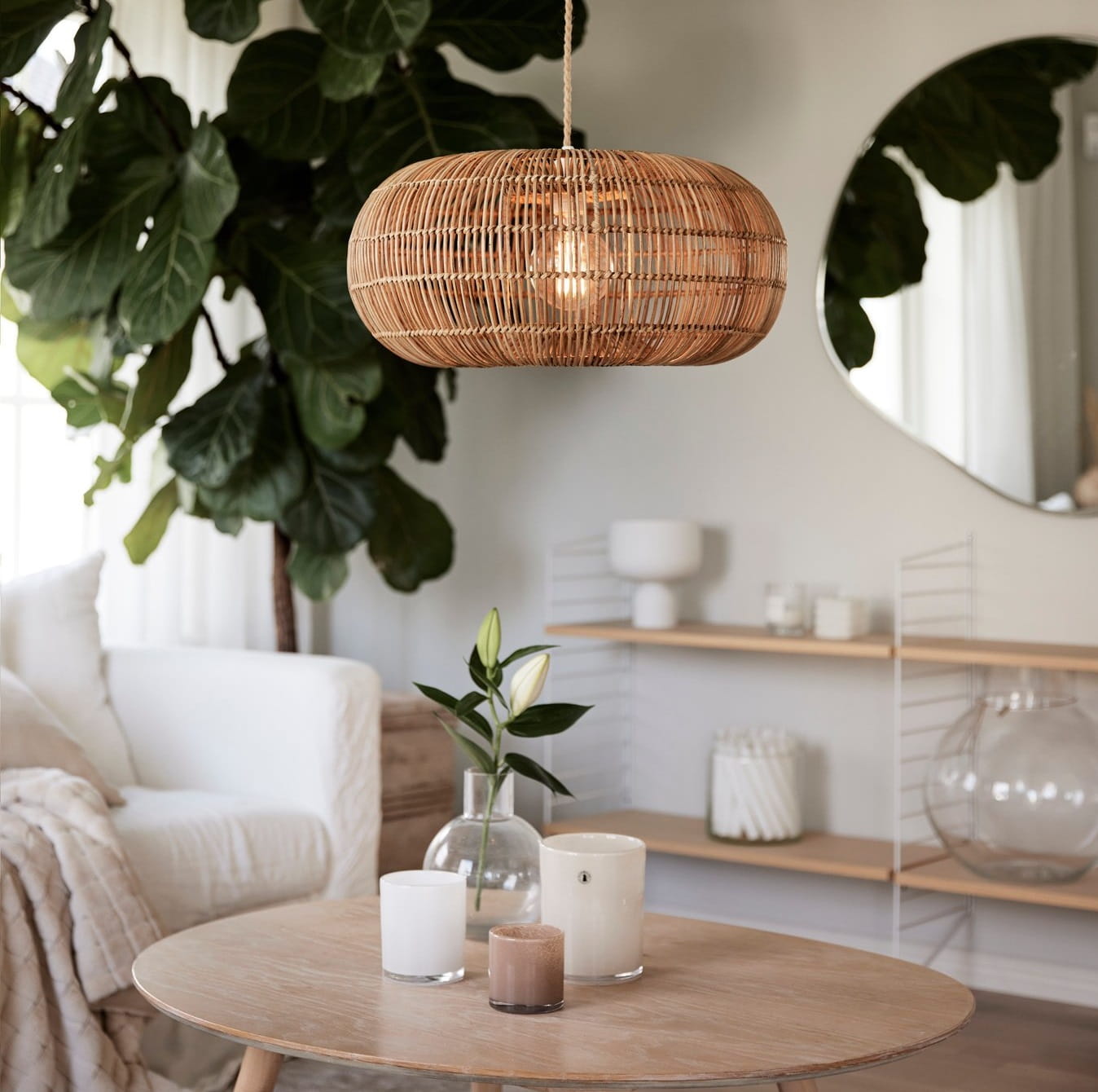 Zuri PR Home, abażur do lampy wiszącej, sklep natural home decor