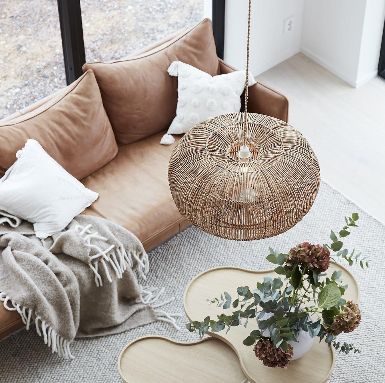 Zuri PR Home, abażur do lampy wiszącej, sklep natural home decor