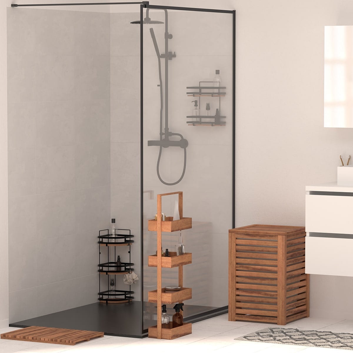 kosz na pranie drewniany 5five, Home Decor