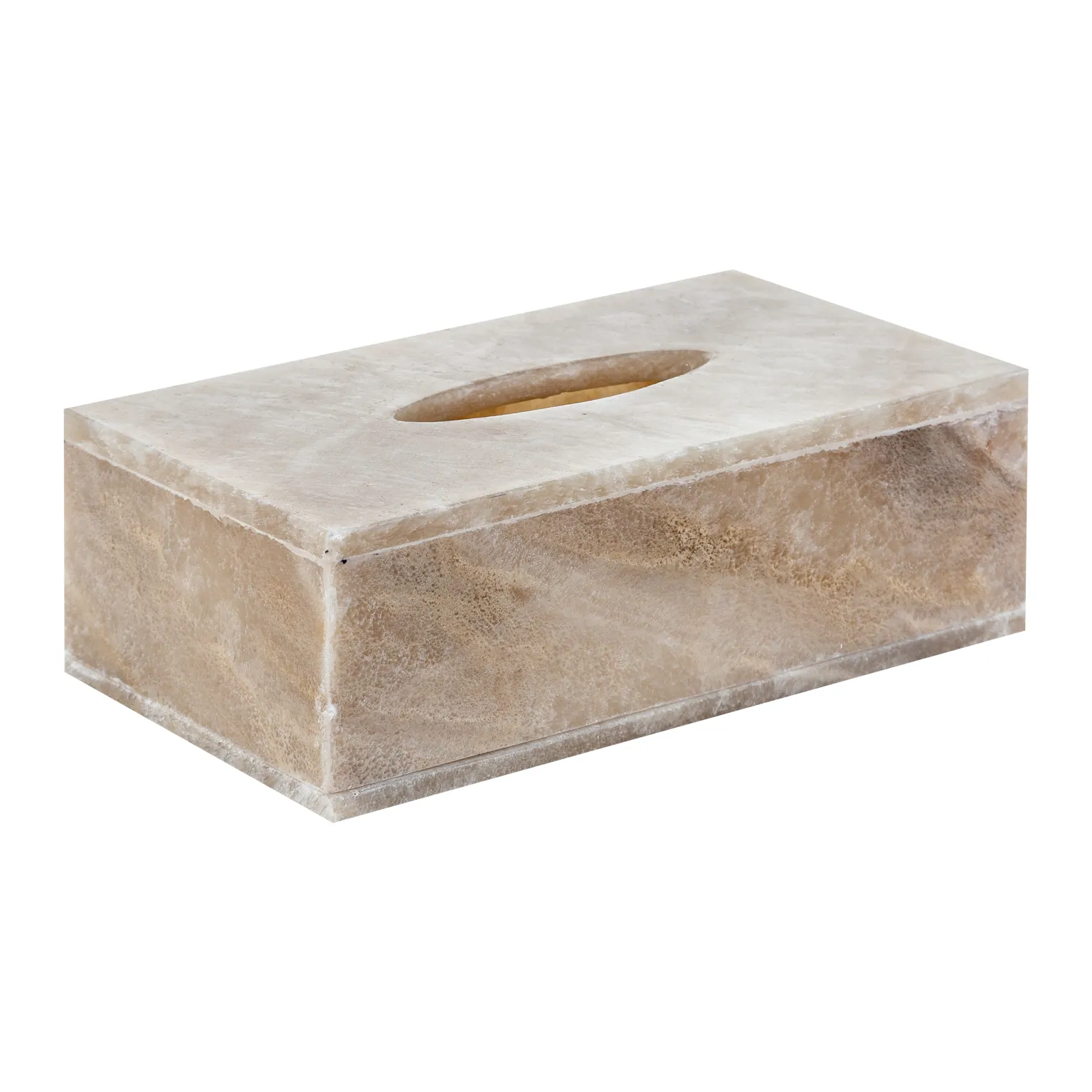 pojemnik na chusteczki z kamienia onyksu, Natural Home Decor