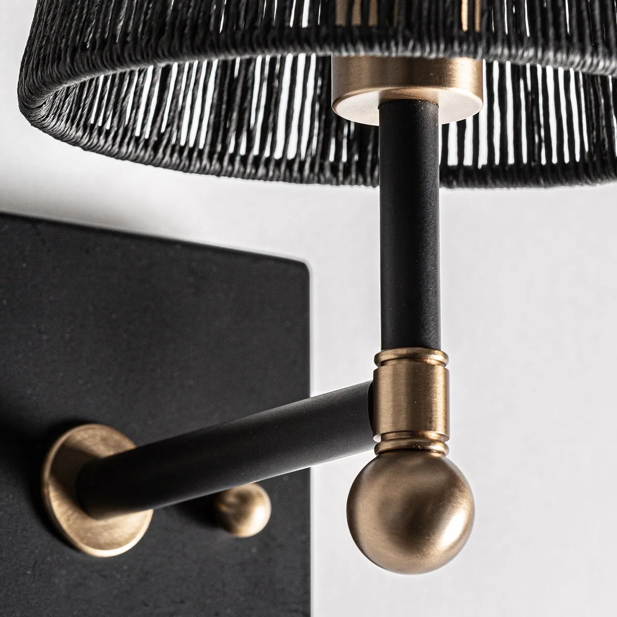 elegancki kinkiet z abażurem, Natural Home Decor