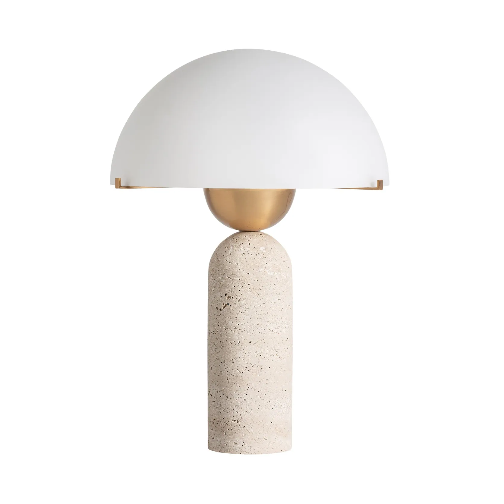 minimalistyczna lampa z trawertynu Vical, naturalhomedecor