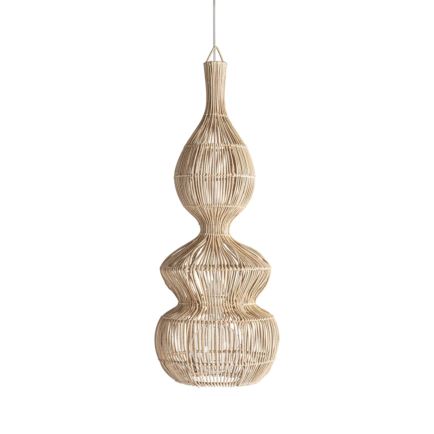 duża lampa sufitowa rattanowa Vical, naturalhomedecor