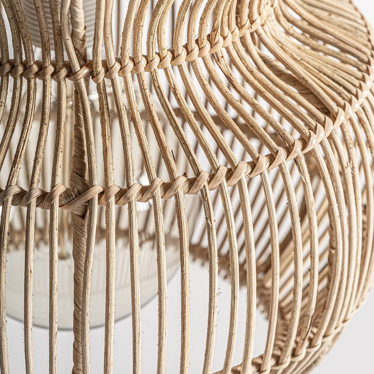 duża lampa rattanowa, Natural Home Decor