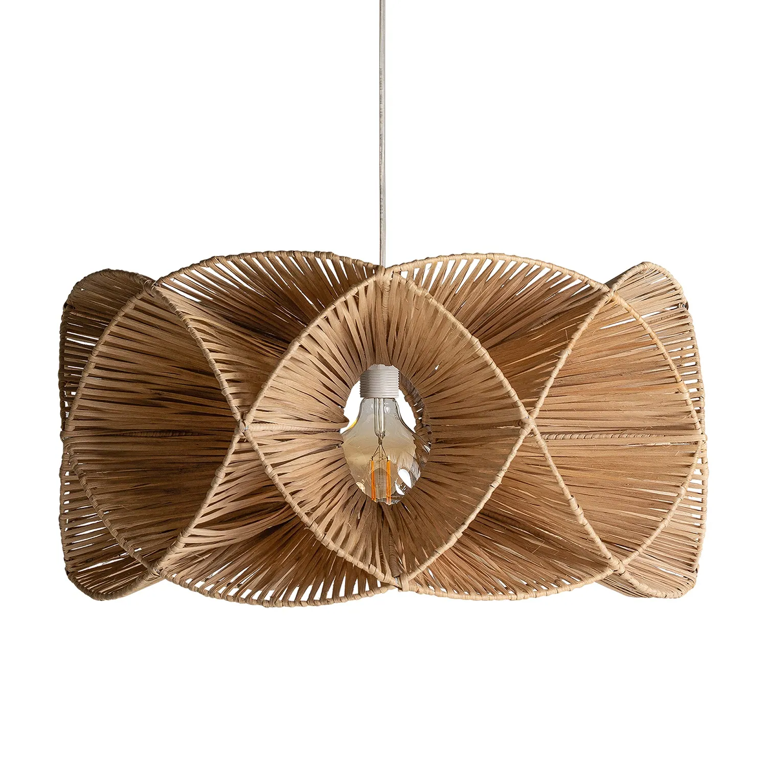 lampa rattanowa dekoracyjna nad stół Vical, naturalhomedecor